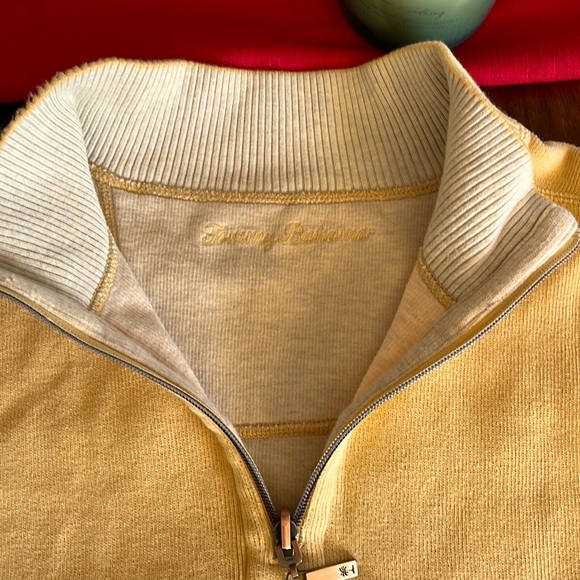 Tommy Bahama Reversible 1/4 Sweater. Keeps you Warm. EUC. - Picture 6 of 9